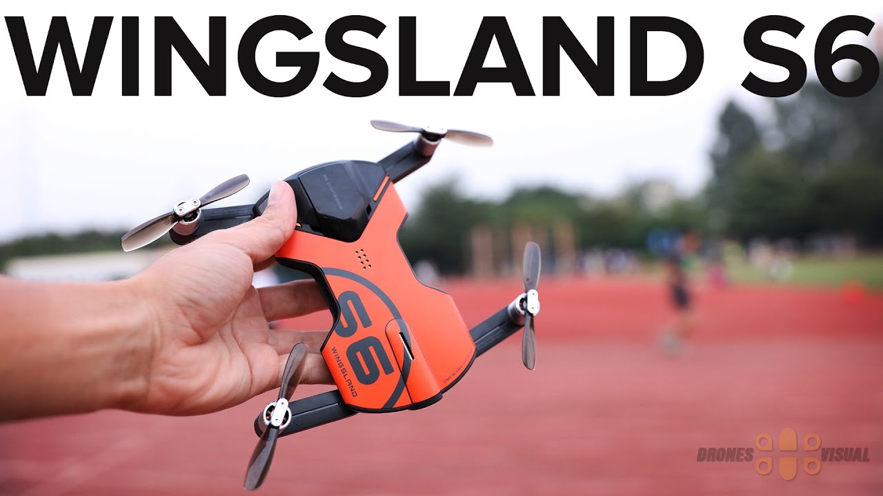 Wingsland S6 Pocket Drone with GPS Review and Maiden Flight - YouTube