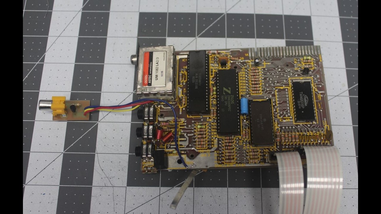 RF to Composite video conversion for Sinclair ZX81 - YouTube