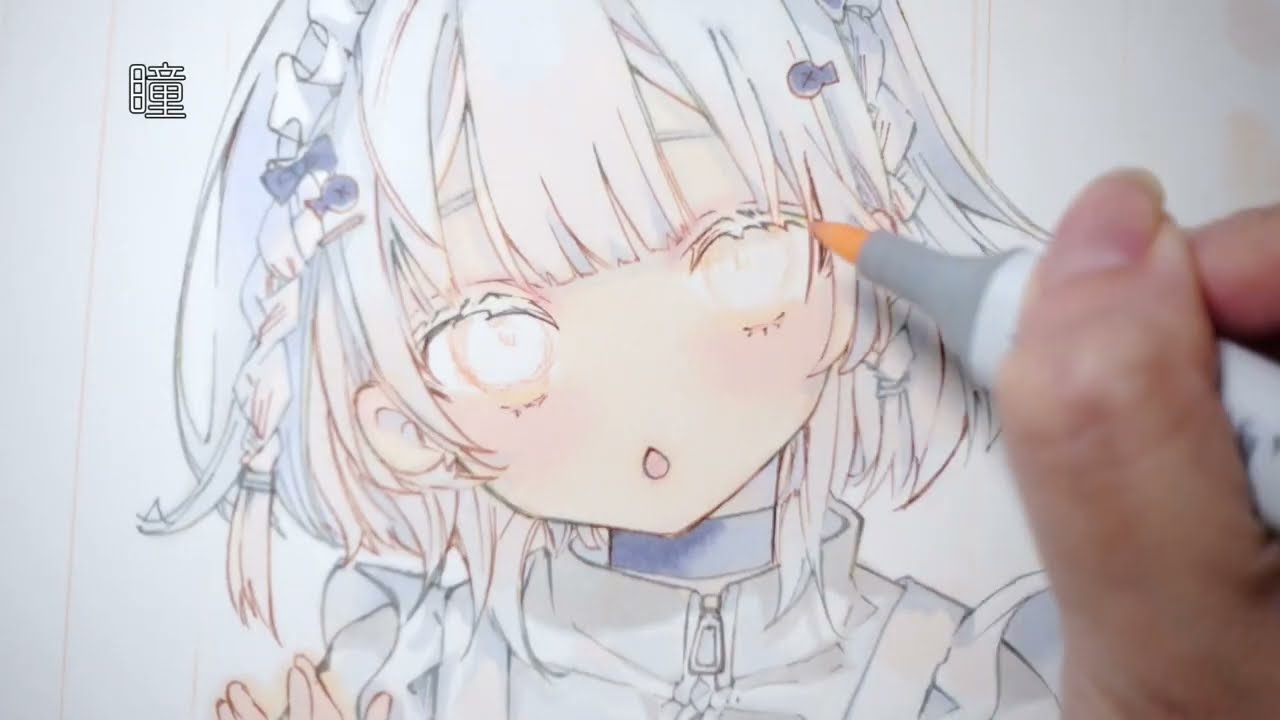 コピック】オリジナル イラストメイキング天使ちゃん【アナログ絵