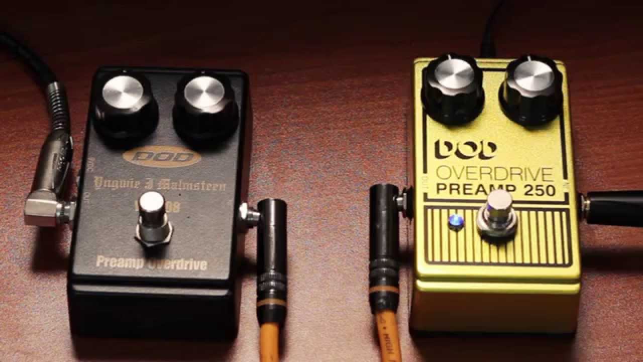 DOD YJM308 Yngwie Malmsteen vs DOD 250 Overdrive Preamp - YouTube