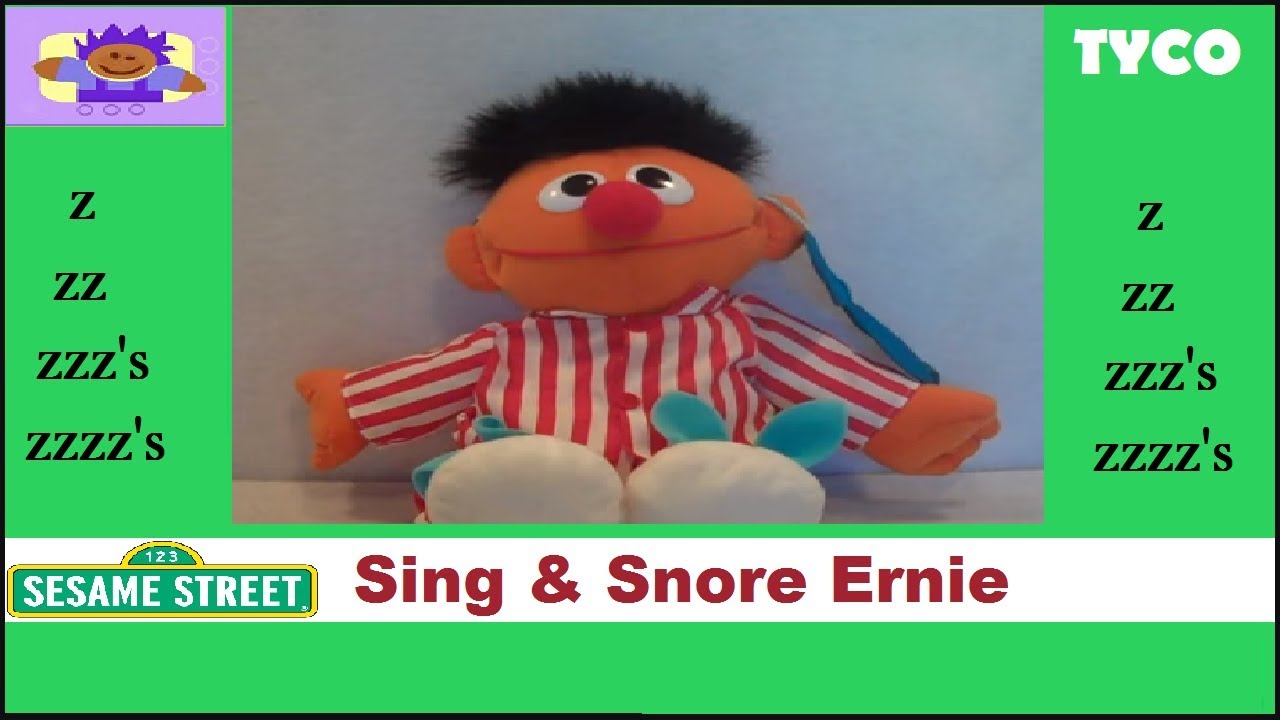 1996 Sesame Street Sing and Snore Ernie Plush By Tyco - YouTube