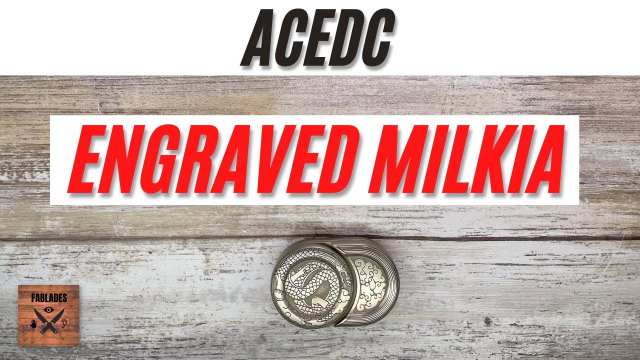 ACEdc Gobigger Milkia Engraved Cupronickel Slider Haptic Fidget