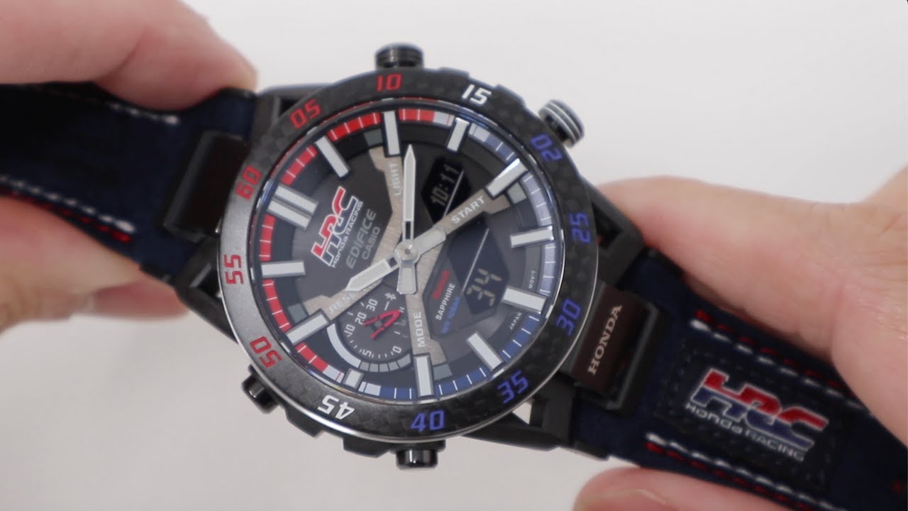 Casio X Honda Racing Edifice ECB2000HR-1A - YouTube