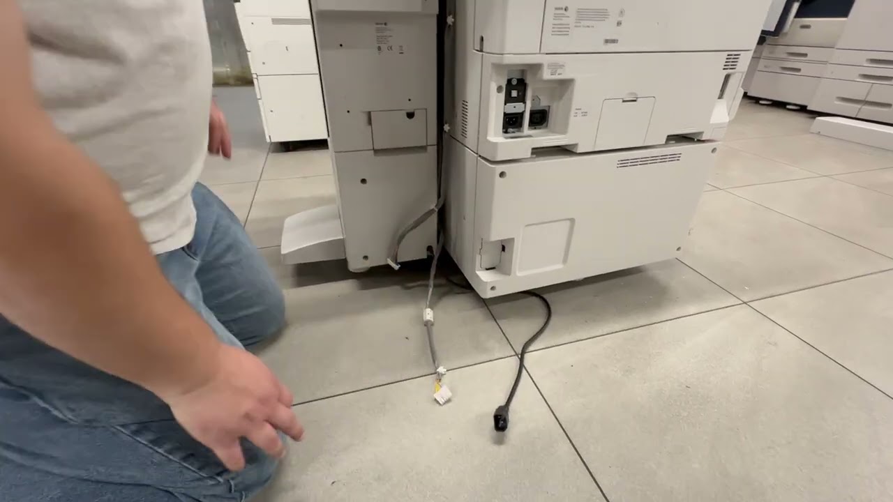 Xerox 78xx C80xx Office Finisher Install - YouTube