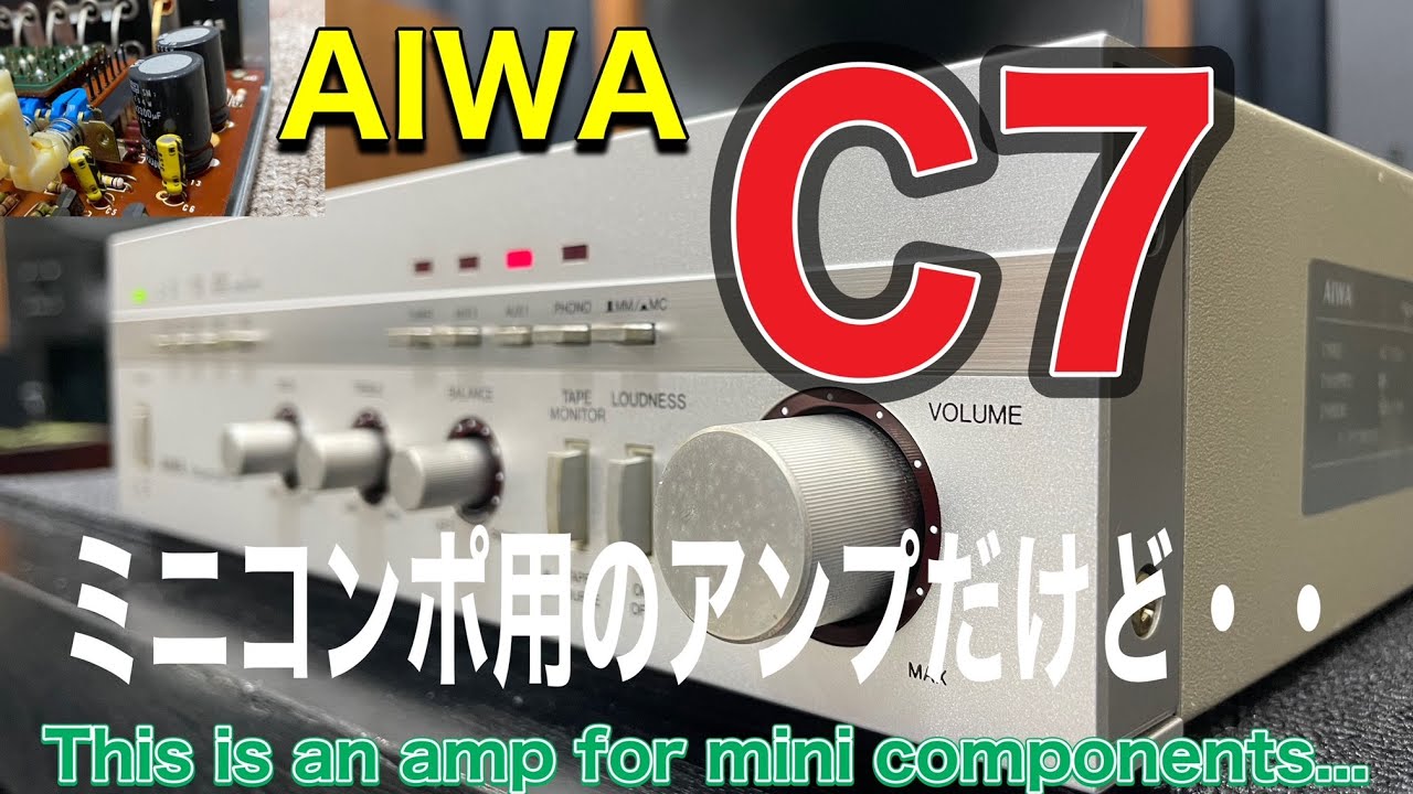 □初登場 AIWAのミニコンポ用プリアンプ です Preamplifier for mini