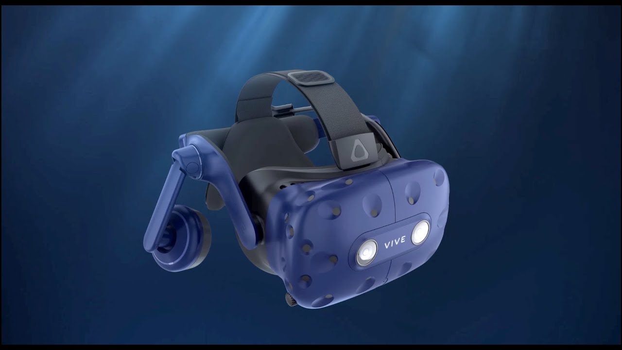 Putting on the VIVE Pro Eye HMD