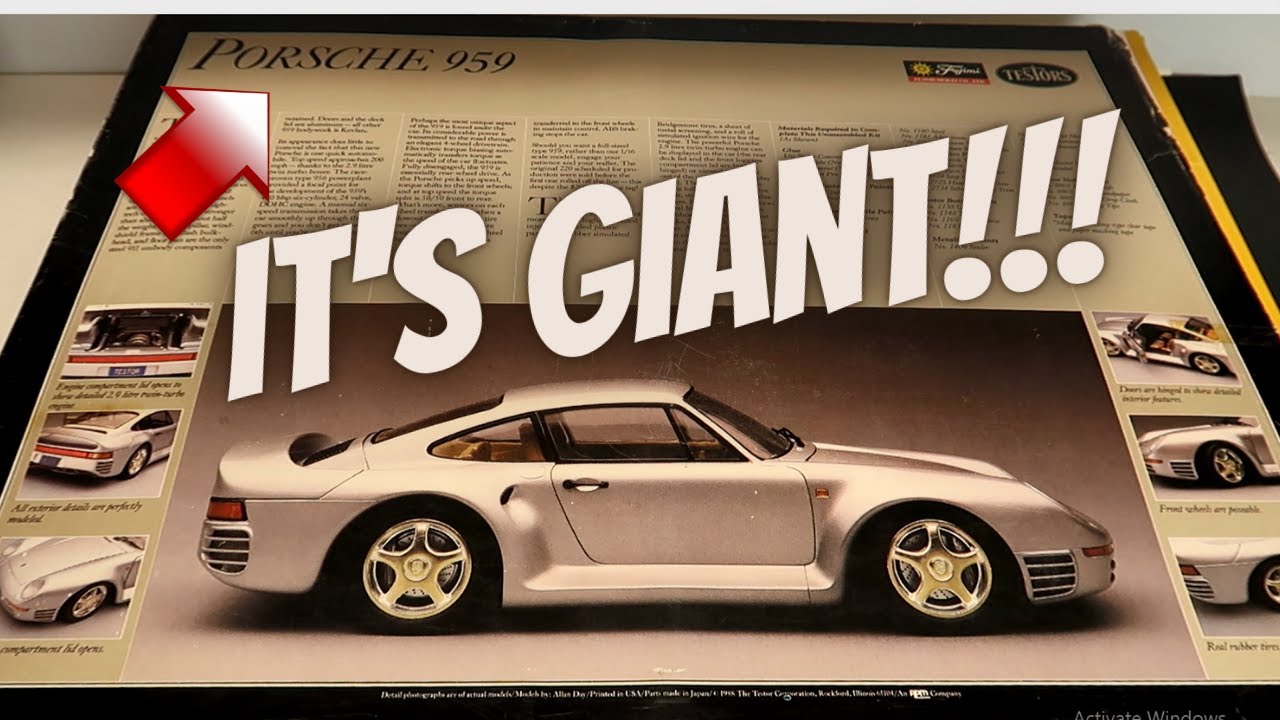 That's one BIG model kit!!! Fujimi / Testors 1/16 scale Porsche