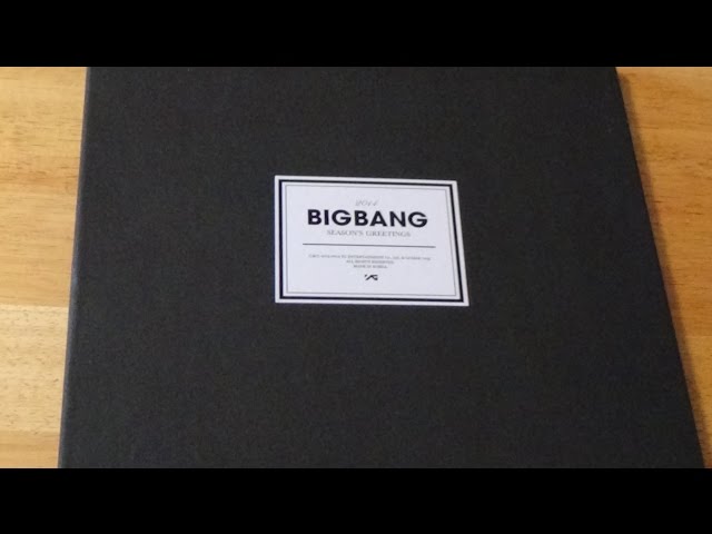 Big Bang 2014 Seasons Greeting Unboxing - YouTube