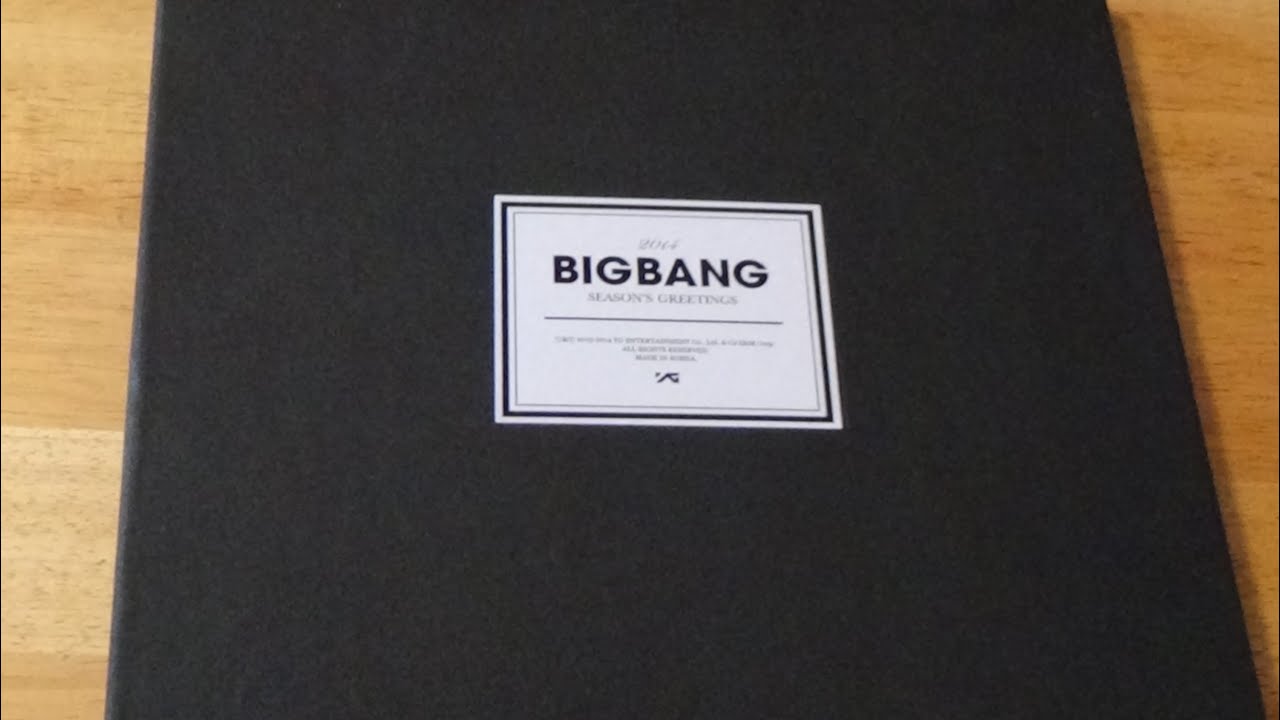 Big Bang 2014 Seasons Greeting Unboxing - YouTube