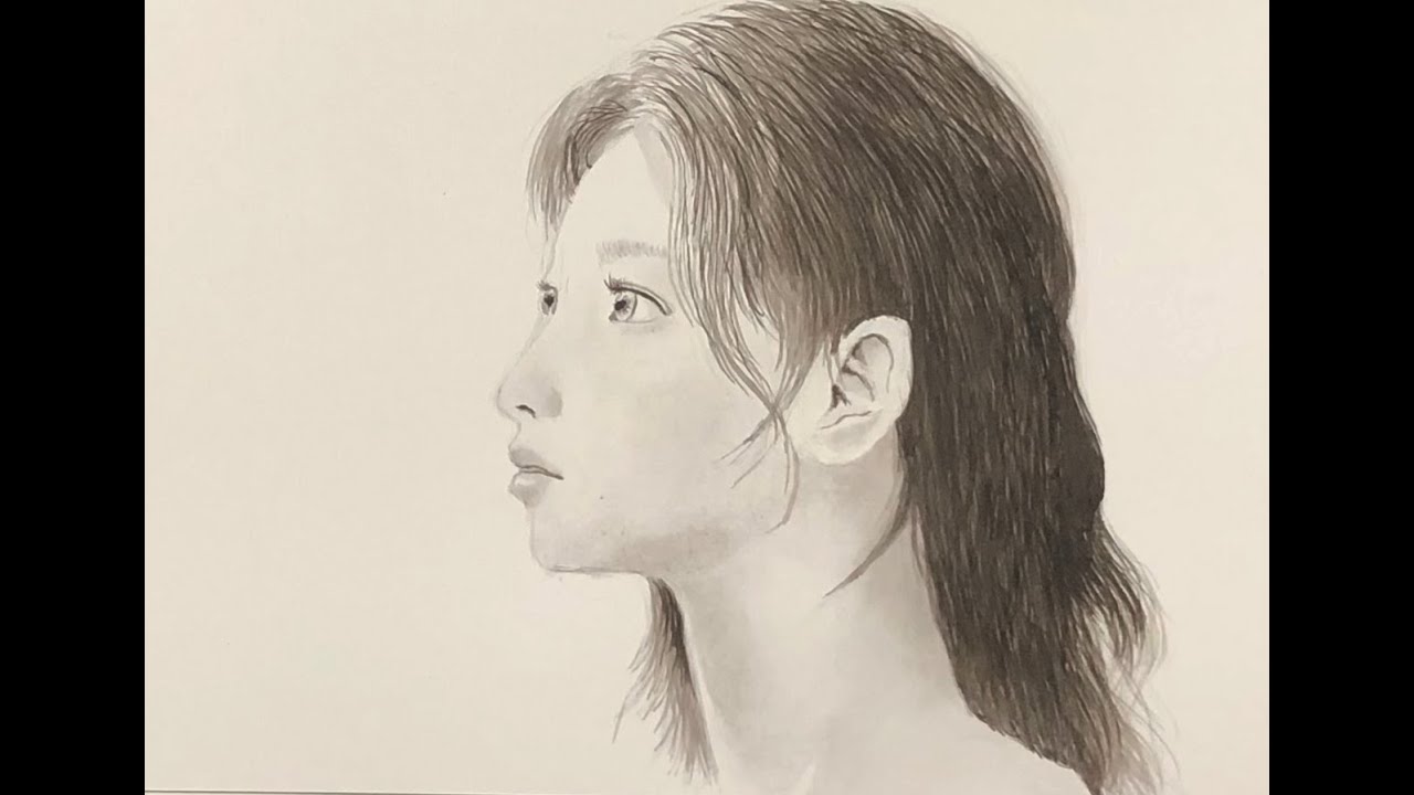 水墨画の描き方】女性人物画 - YouTube