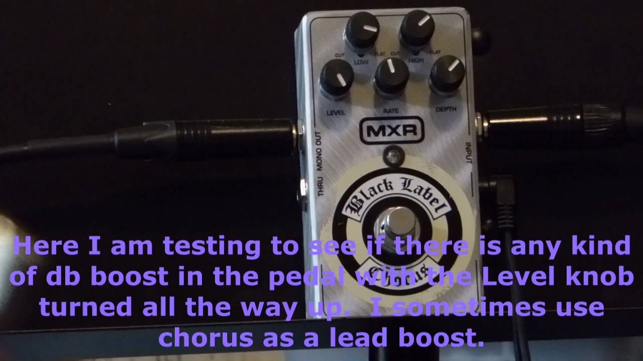 MXR ZW-38 Zakk Wylde Signature Black Label Chorus Pedal - YouTube