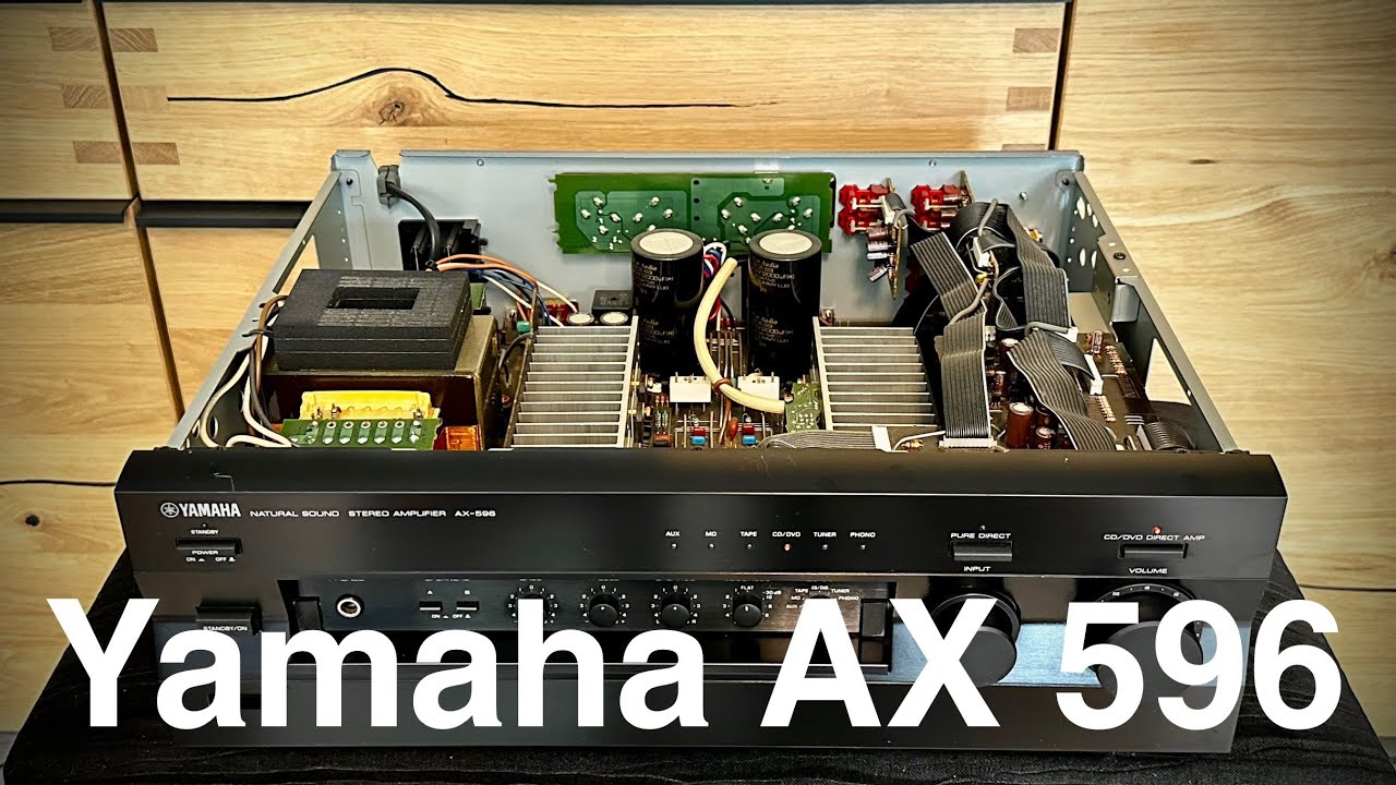 Yamaha AX 596 Natural Sound Stereo Amplifier Demo - YouTube