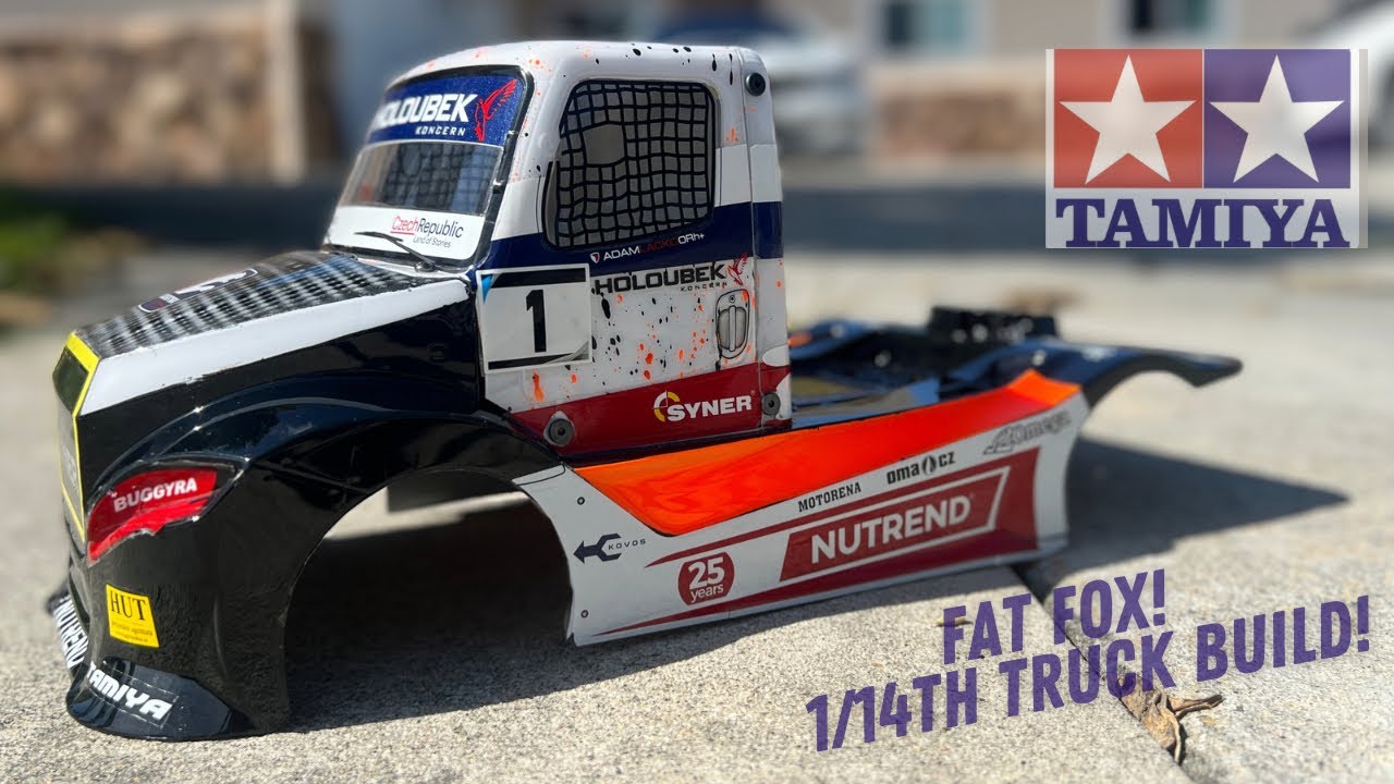 Tamiya 1/14 Fat Fox Buggyra! painting & assembling the body! - YouTube