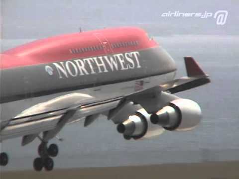 N661US] Northwest Airlines Boeing 747-400 - YouTube
