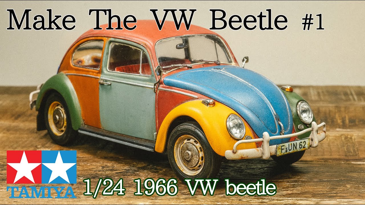 Build the TAMIYA 1/24 1966 VOLKSWAGEN 1300 BEETLE vol.1 - YouTube