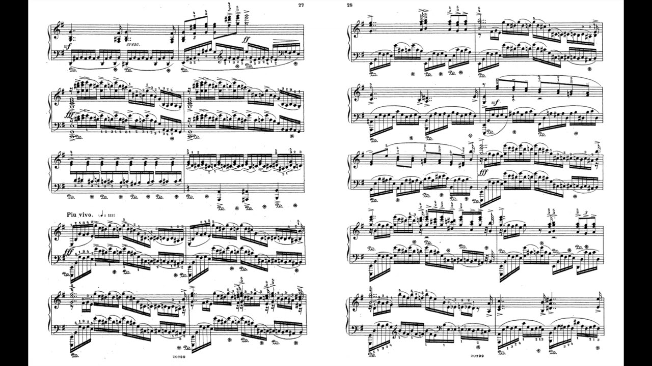 Rachmaninoff 6 Moments Musicaux Op.16 No.4 16-4 Presto E minor 拉