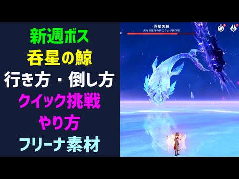 ver4.2新週ボス「呑星の鯨」の行き方、倒し方 異界の余影 フリーナ育成