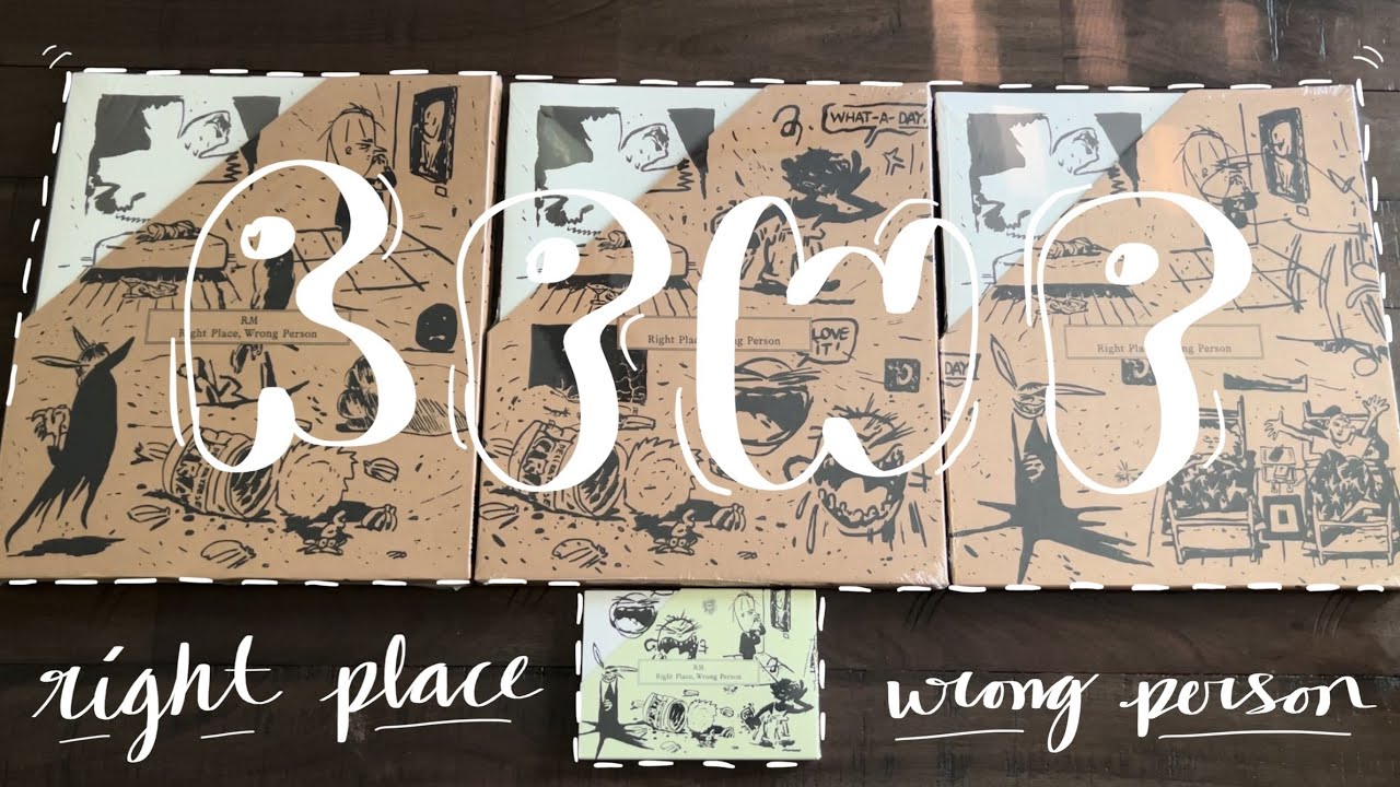 unboxing rm's right place wrong person album 🎙️| standard