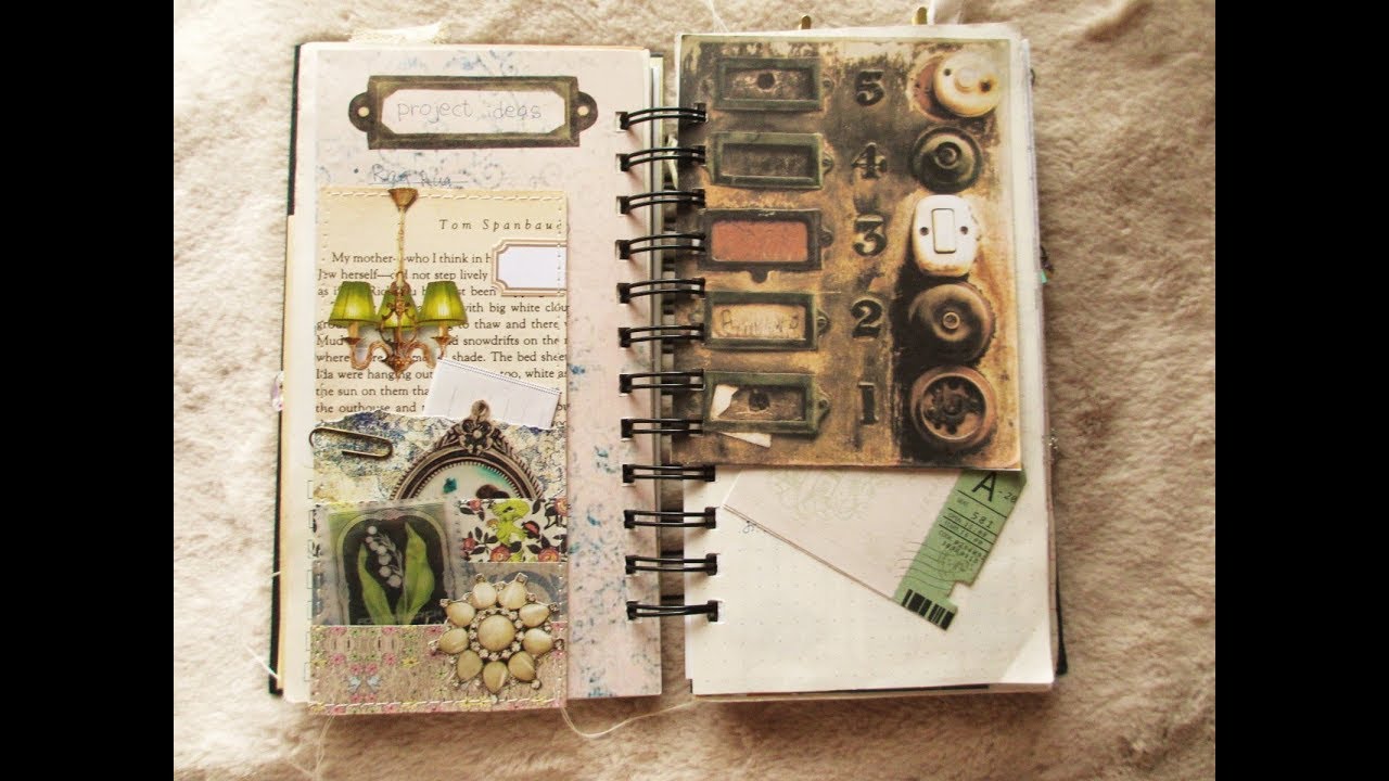 紙もの好きの雑記帳 19 ジャンクジャーナルの使い方 その2 - YouTube