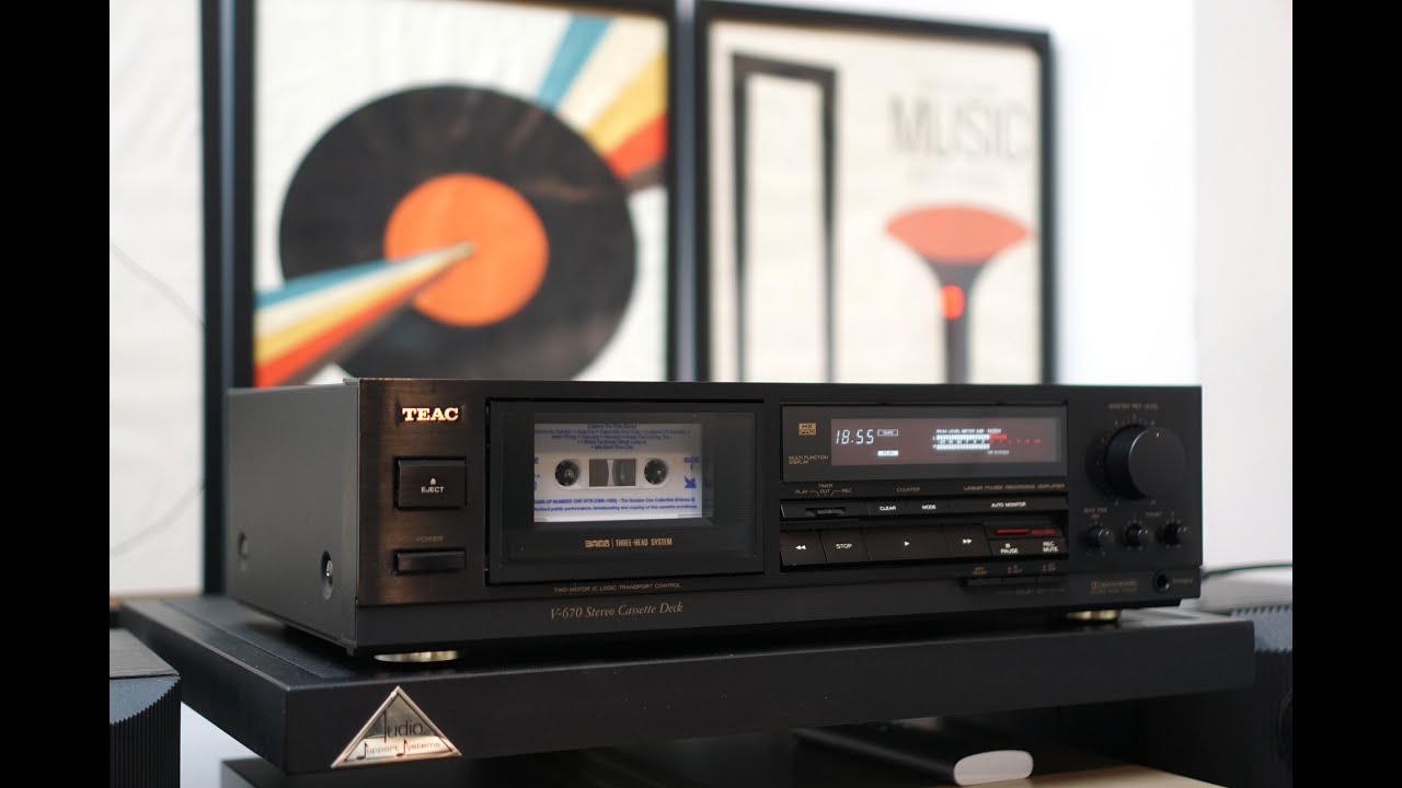 TEAC V-670 - 3-Head Stereo Cassette Deck made in Japan - YouTube