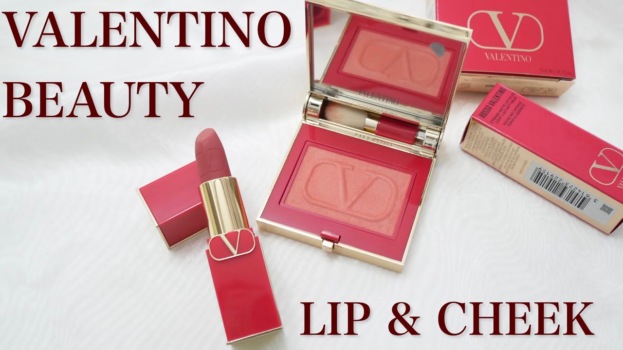 日本初上陸】VALENTINO BEAUTYのリップ＆チークを開封＆レビュー