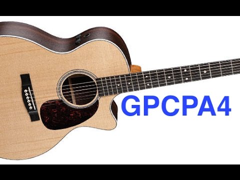 マーティンギター弾き比べ2：GPC PA-4 エレアコ - YouTube