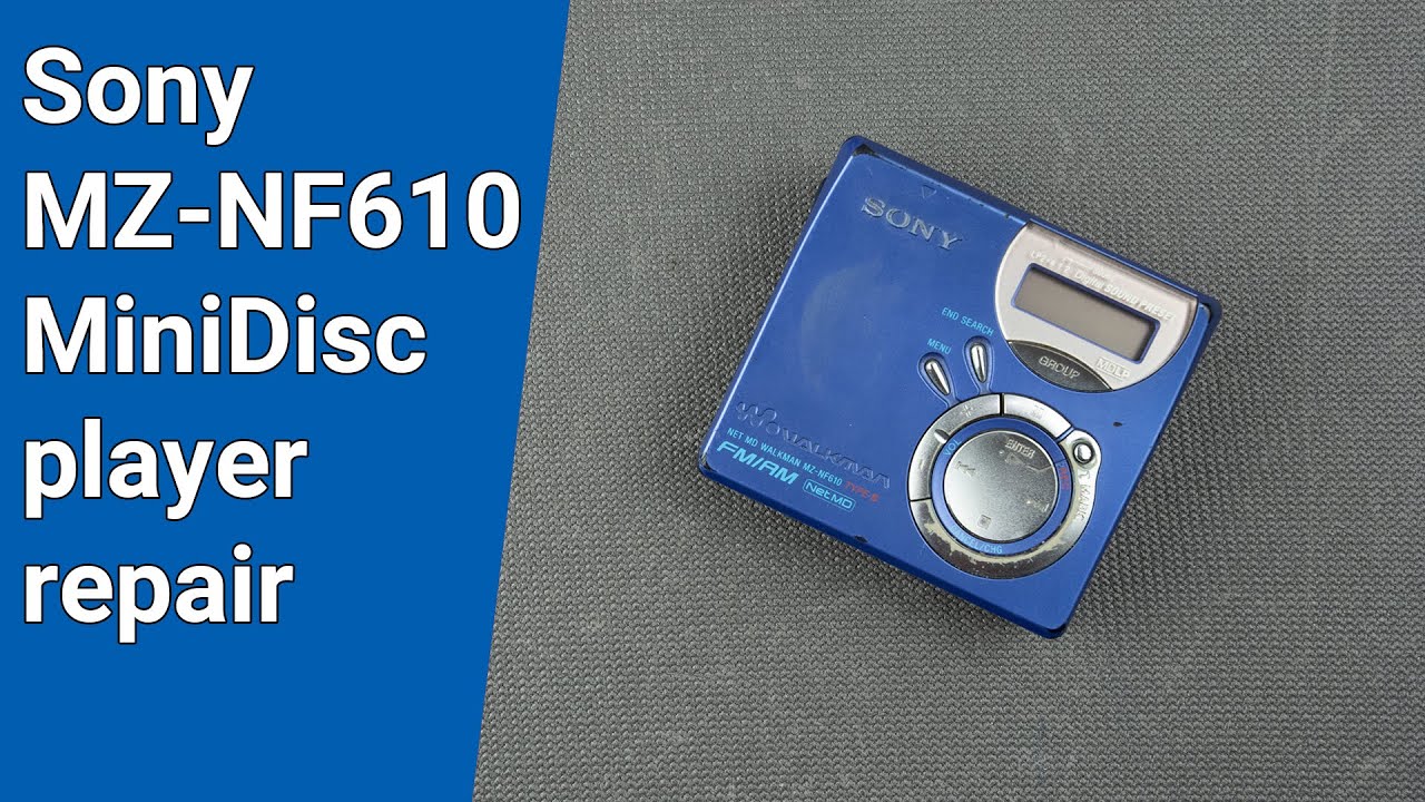 Sony MZ NF610 Minidisc Player Repair Attempt - YouTube
