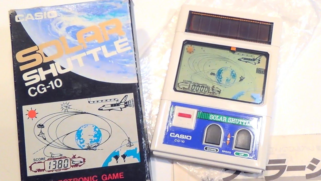 レトロ 液晶ゲーム】カシオ ソーラーシャトル 太陽光 宇宙船 減速 加速