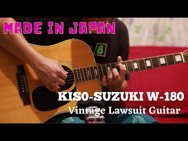 1970's Kiso - Suzuki W-180 Vintage Dreadnought Acoustic Guitar