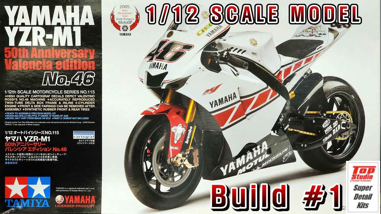 1/12 TAMIYA YAMAHA YZR-M1 2005 VR46 rossi 50th Anniversary