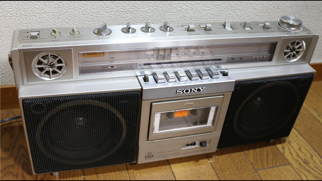 SONYのラジカセ CFS-V3を入手しました - YouTube