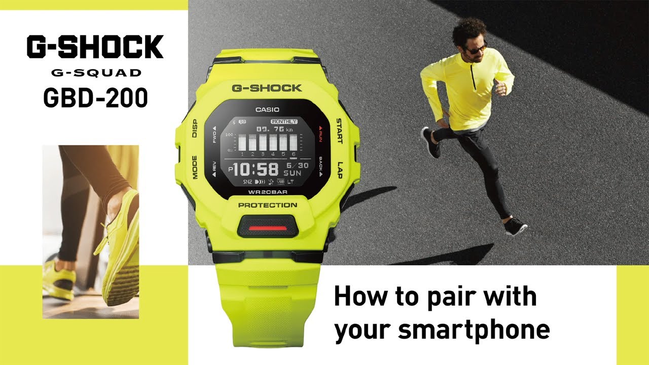 CASIO G-SHOCK GBD-200 : How to pair with your smartphone - YouTube