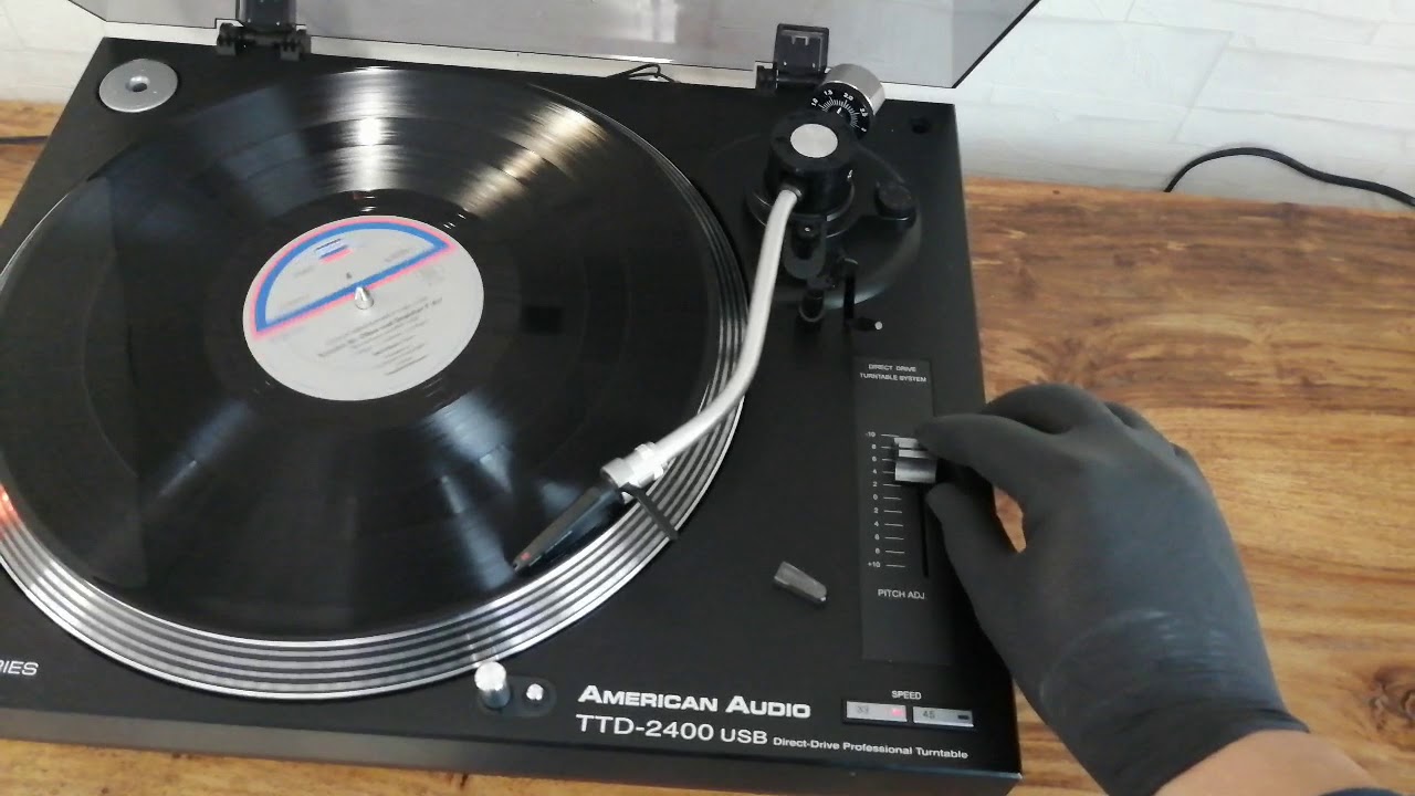 American DJ Audio TTB-2010 turntable record player - YouTube