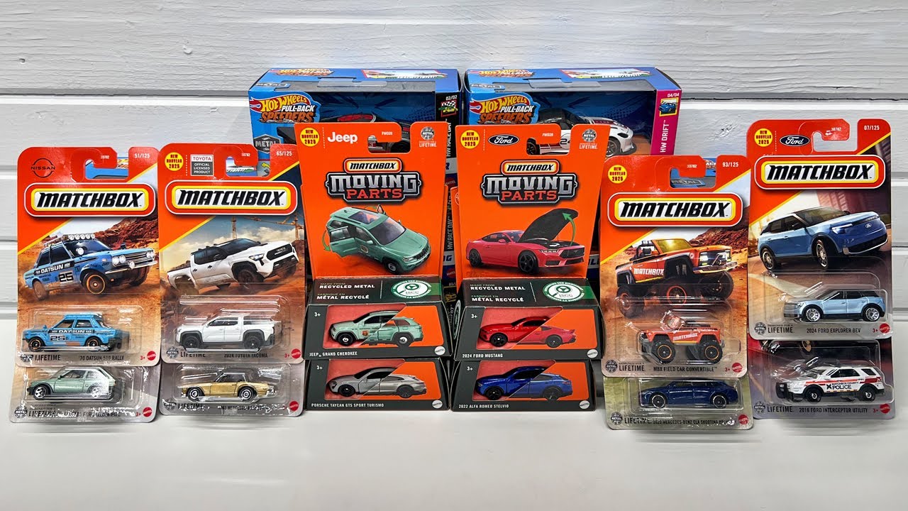 Opening 2025 Matchbox Mainlines & Moving Parts - '24 Mustang GT