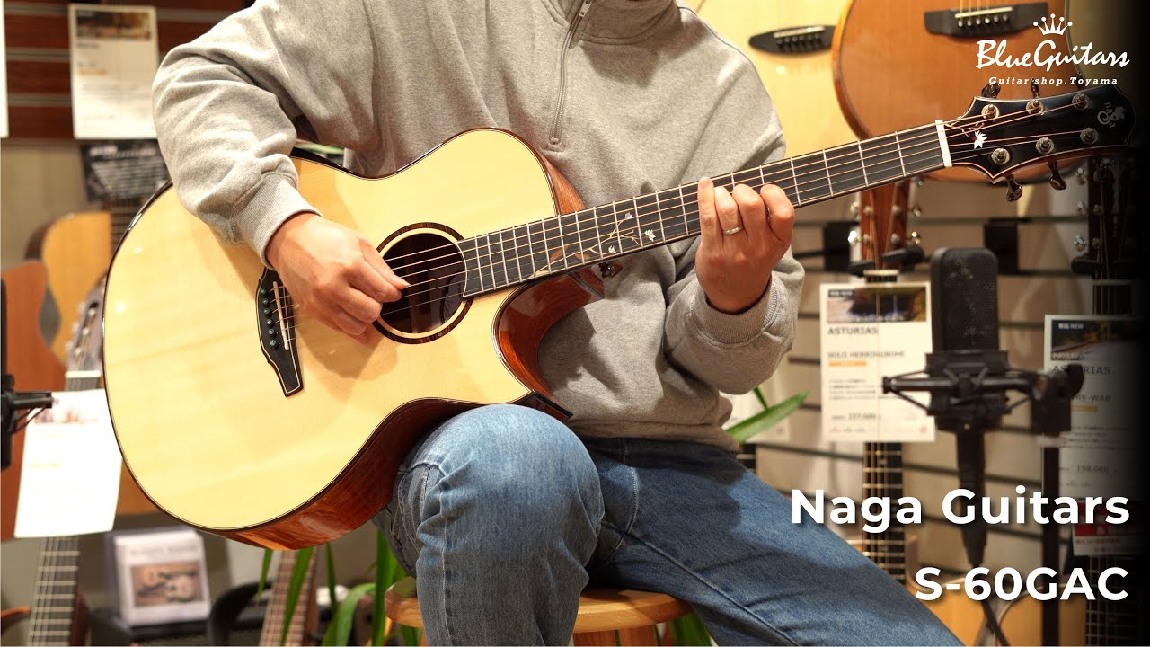 Blue Guitars - Naga Guitars / S-60GAC - YouTube