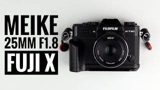 Meike 25mm f1.8 for Fuji X Series - YouTube