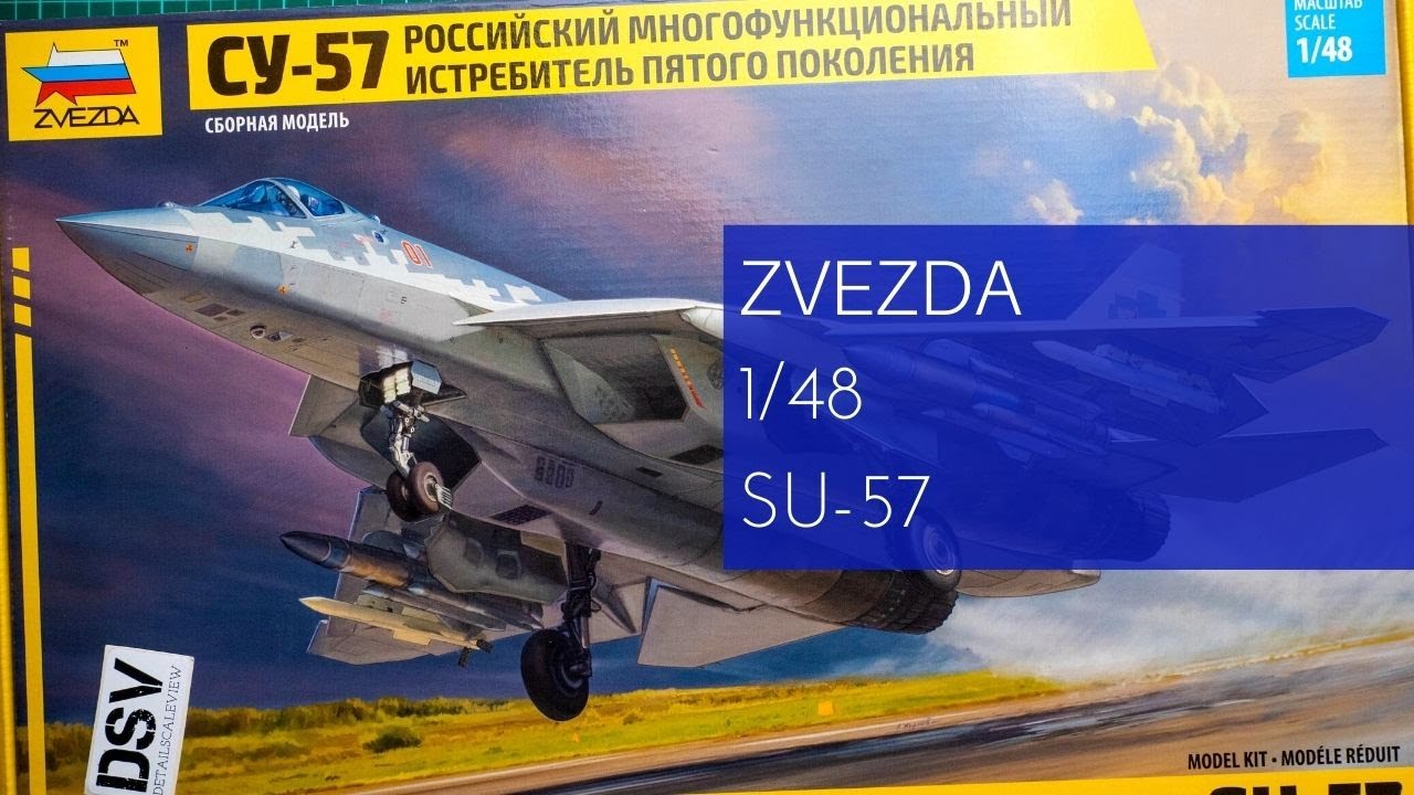 Zvezda 1/48 Su-57 (4824) Review - YouTube