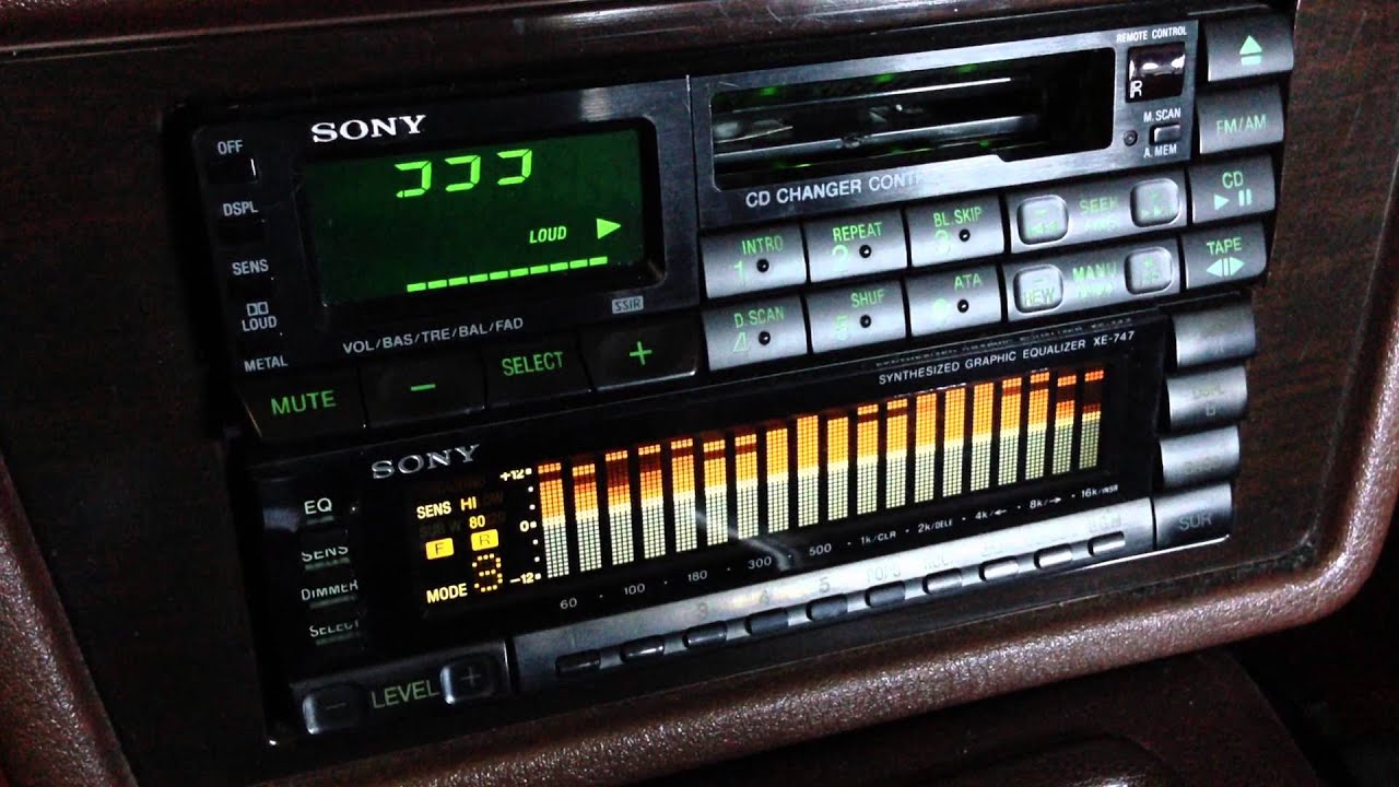 SONY XR-777 XE-747 カセットデッキ グラフィックイコライザー - YouTube