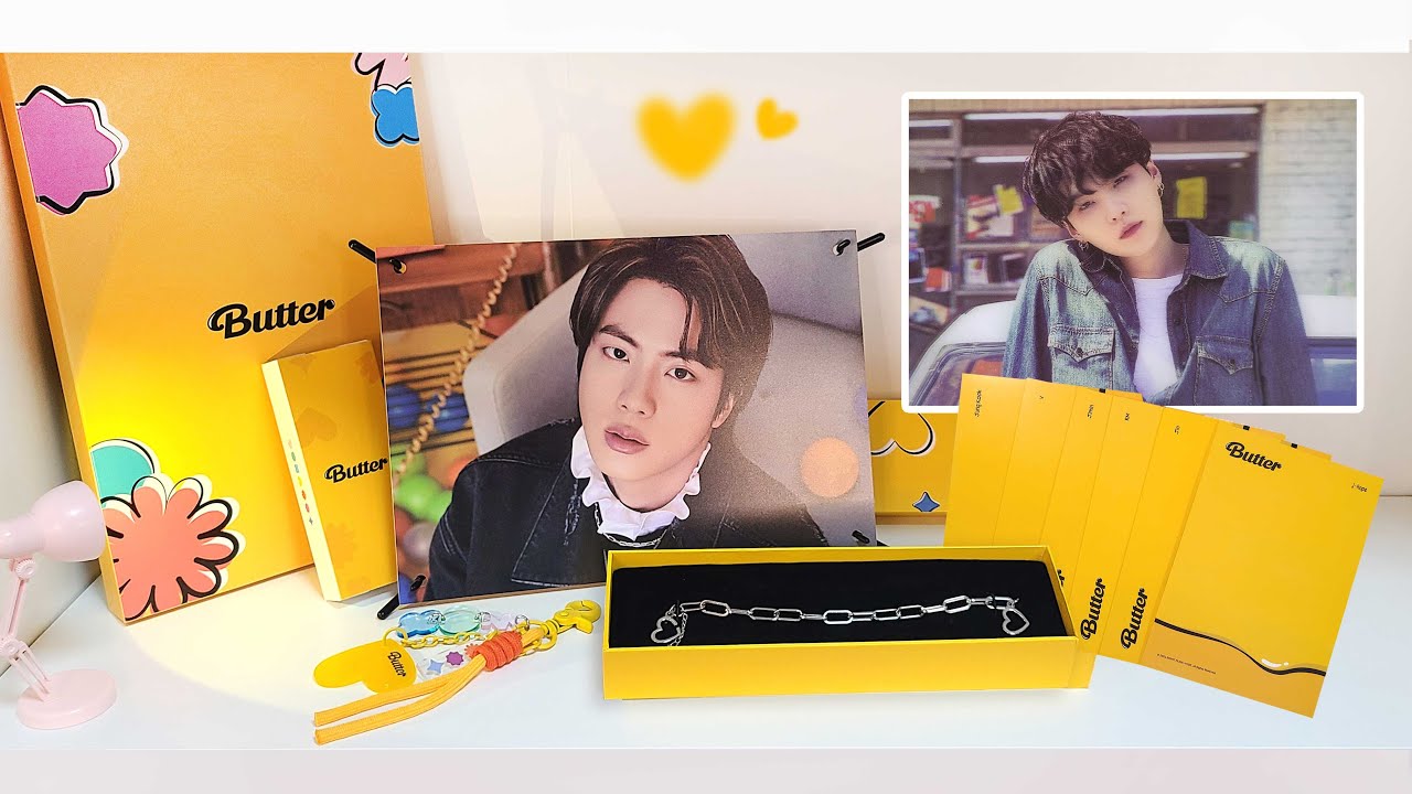 BTS Single 'Butter' Official Merch Unboxing💛 - YouTube