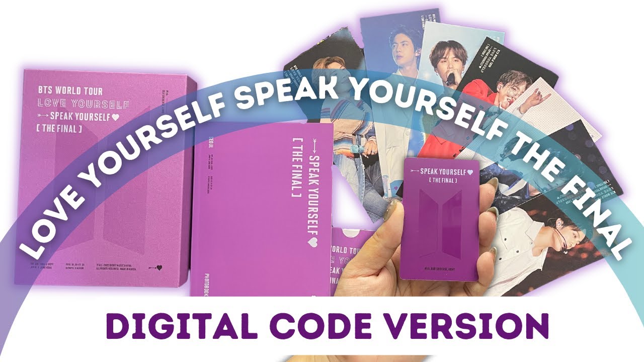Unboxing BTS Love Yourself Speak Yourself The Final DIGITAL CODE