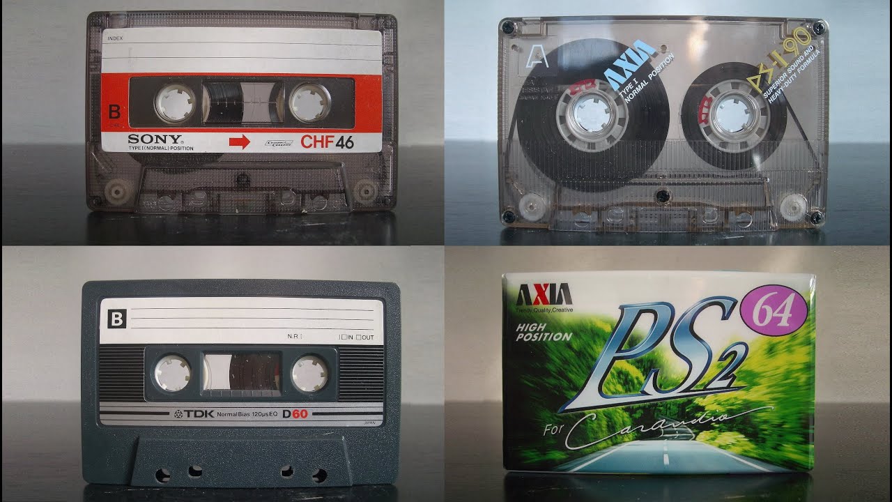 昔懐かしい「カセットテープ」 TDK・AXIA・maxell・SONY・FUJITSU