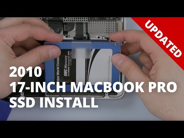 How to Install a SSD or HDD in a 17-inch MacBook Pro 2010