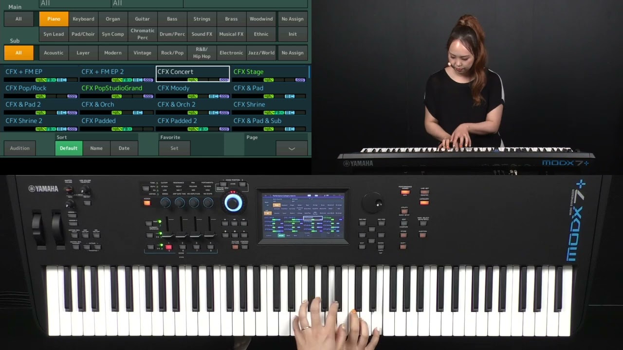 YAMAHA MODX7+ ワークステーションシンセサイザー 73鍵盤 送料無料