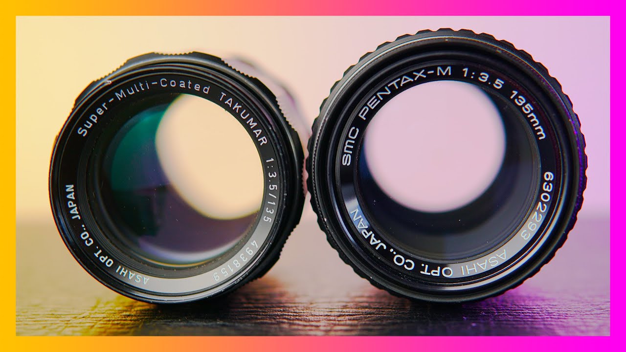 SMC Takumar VS Pentax-M 135mm f3.5 - vintage lens comparison - YouTube