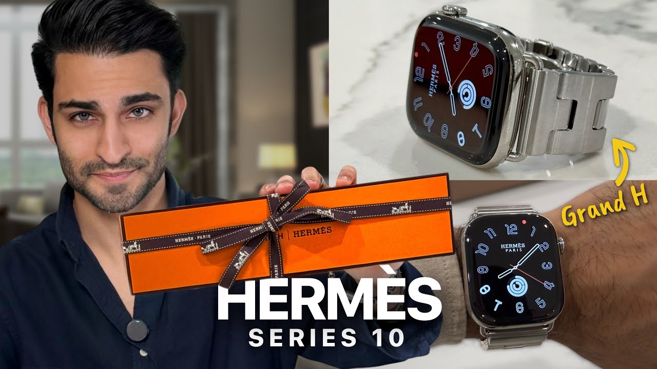 Apple Watch Hermès Series 10 Satiné Grand H - UNBOXING