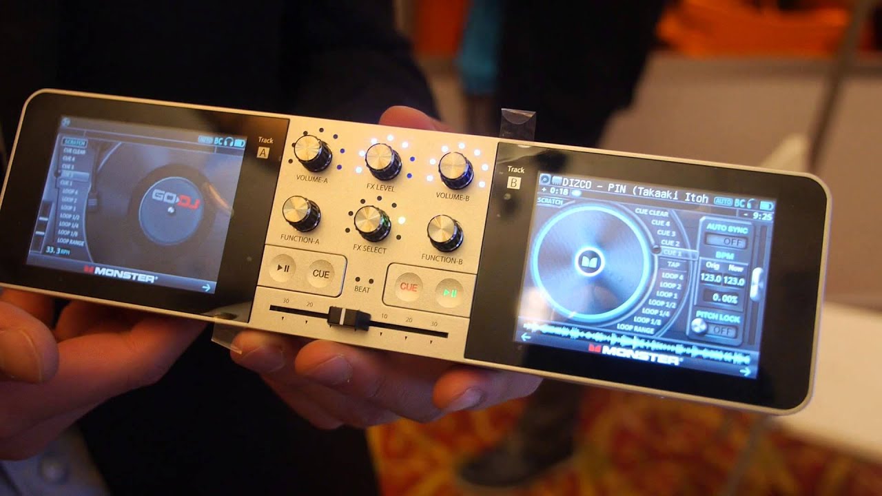 Monster GO DJ, portable DJ controller and music production studio