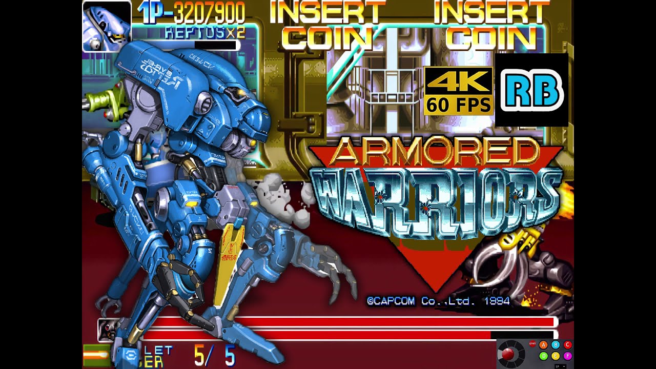 1994 [4K 60fps] Armored Warriors (Euro) Reptos Hardest