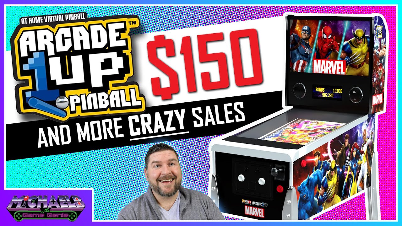 Arcade1Up Marvel Pinball $150 and More CRAZY Sales - YouTube