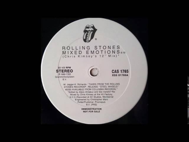 The Rolling Stones - Mixed Emotions (Chris Kimsey's 12'' Mix