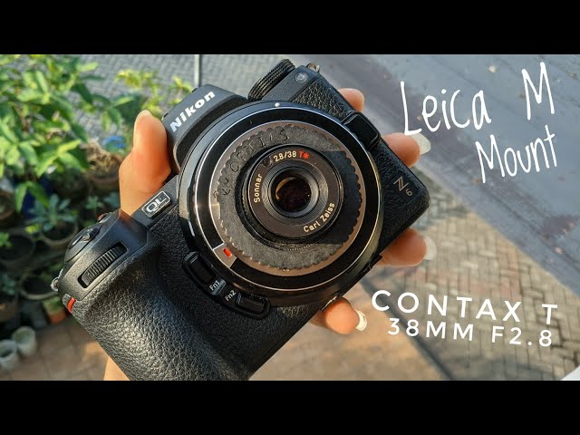 Contax T Zeiss Sonnar 38mm F2.8 Adapted to Leica M -KY Optics